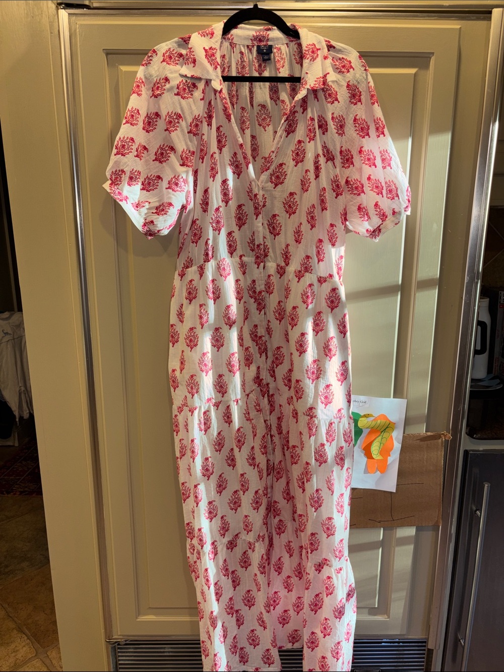 Roller Rabbit (Target) White dress with Pink Floral Print
